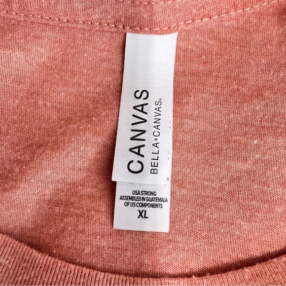 Bella Canvas Let’s All Be Day Drinkers The Kenney Store Texas T-Shirt - Peach - Picture 5 of 6